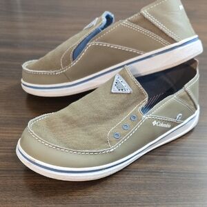 Columbia Khaki and White Slip-On Shoes